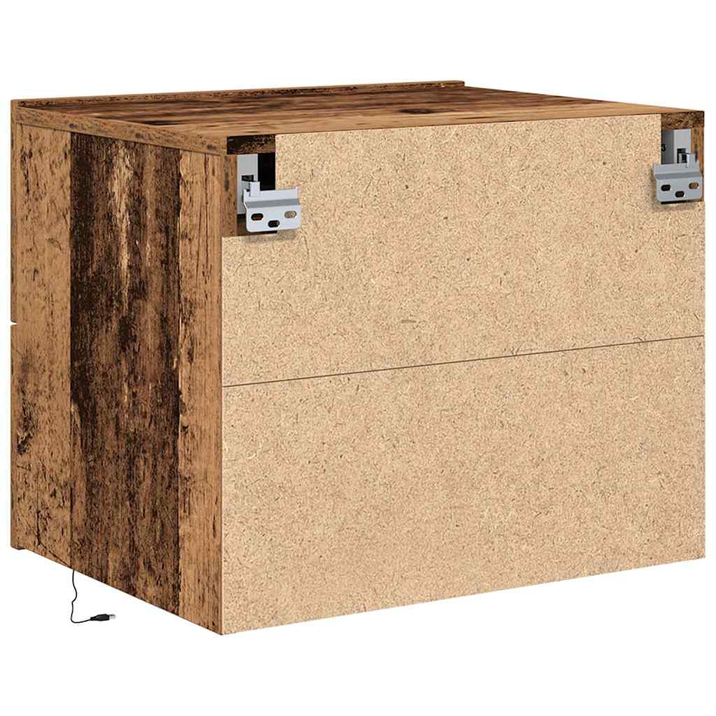 Bedside Cabinet 2 pcs Old Wood 50 x 39 x 41 cm Engineered Wood