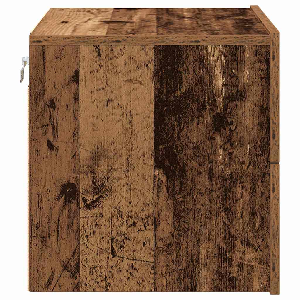 Bedside Cabinet 2 pcs Old Wood 50 x 39 x 41 cm Engineered Wood