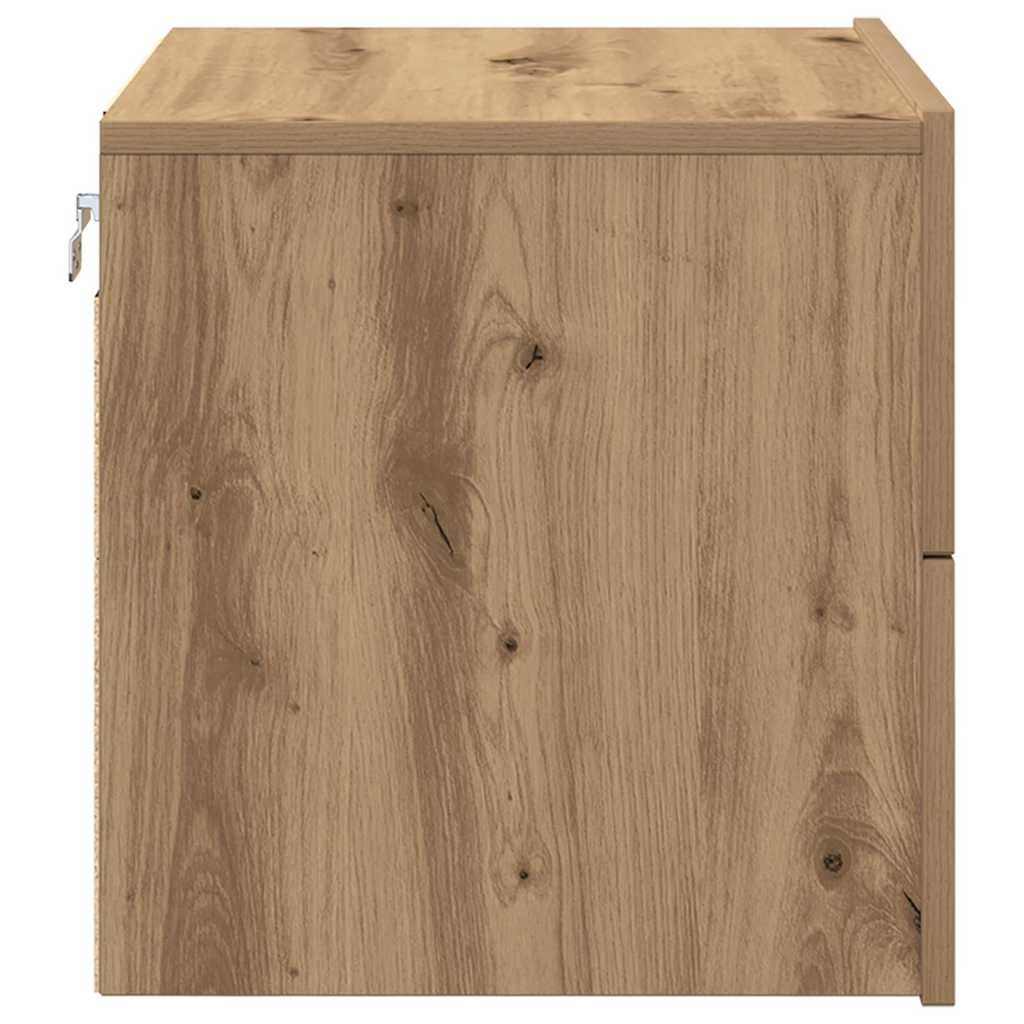 Bedside Cabinet with Drawer 2 pcs Artisan Oak 50 x 39 x 41 cm