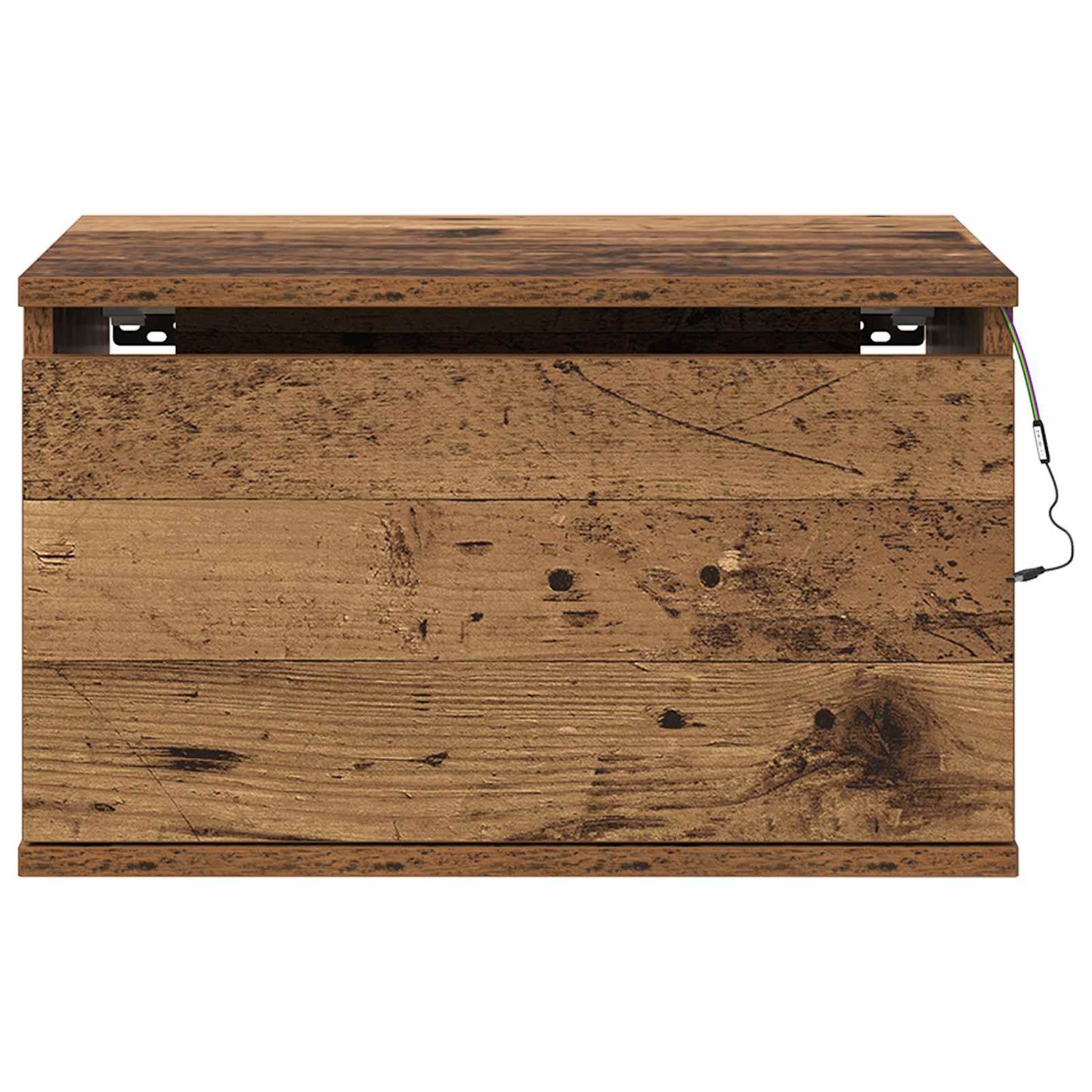 Wall-mounted Bedside Cabinet Old Wood 50 x 36 x 30 cm