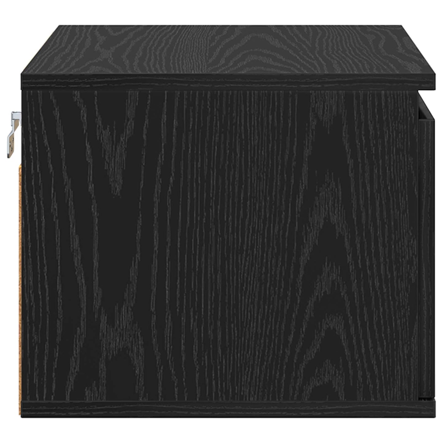 Wall-mounted Bedside Cabinet 2 pcs Black Oak 50 x 36 x 30 cm