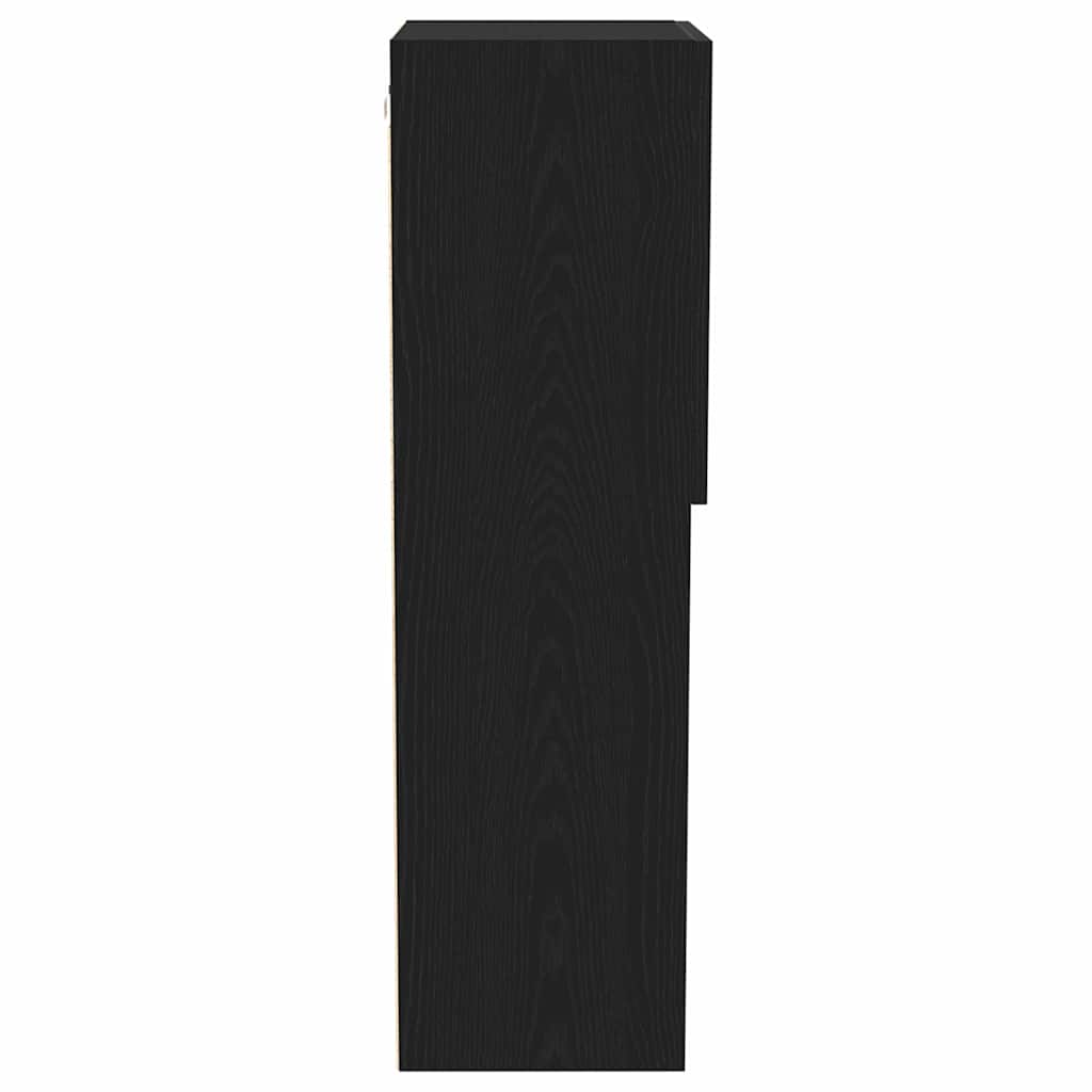 TV Cabinet Set Black Oak 40.5 x 30 x 102 cm Engineered Wood