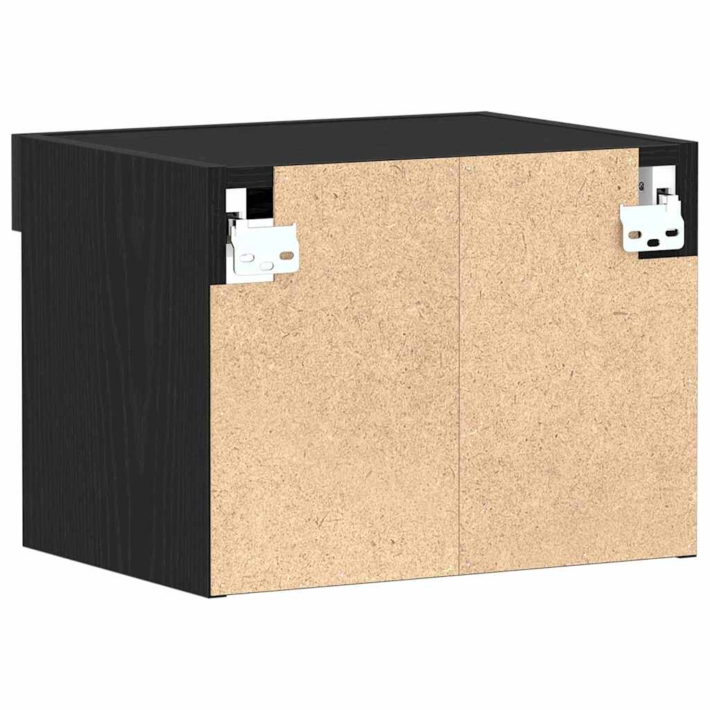 TV Cabinet Set Black Oak 40 x 30 x 30 cm Engineered Wood