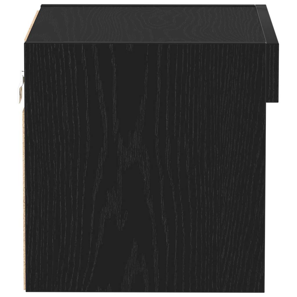 TV Cabinet Set Black Oak 40 x 30 x 30 cm Engineered Wood