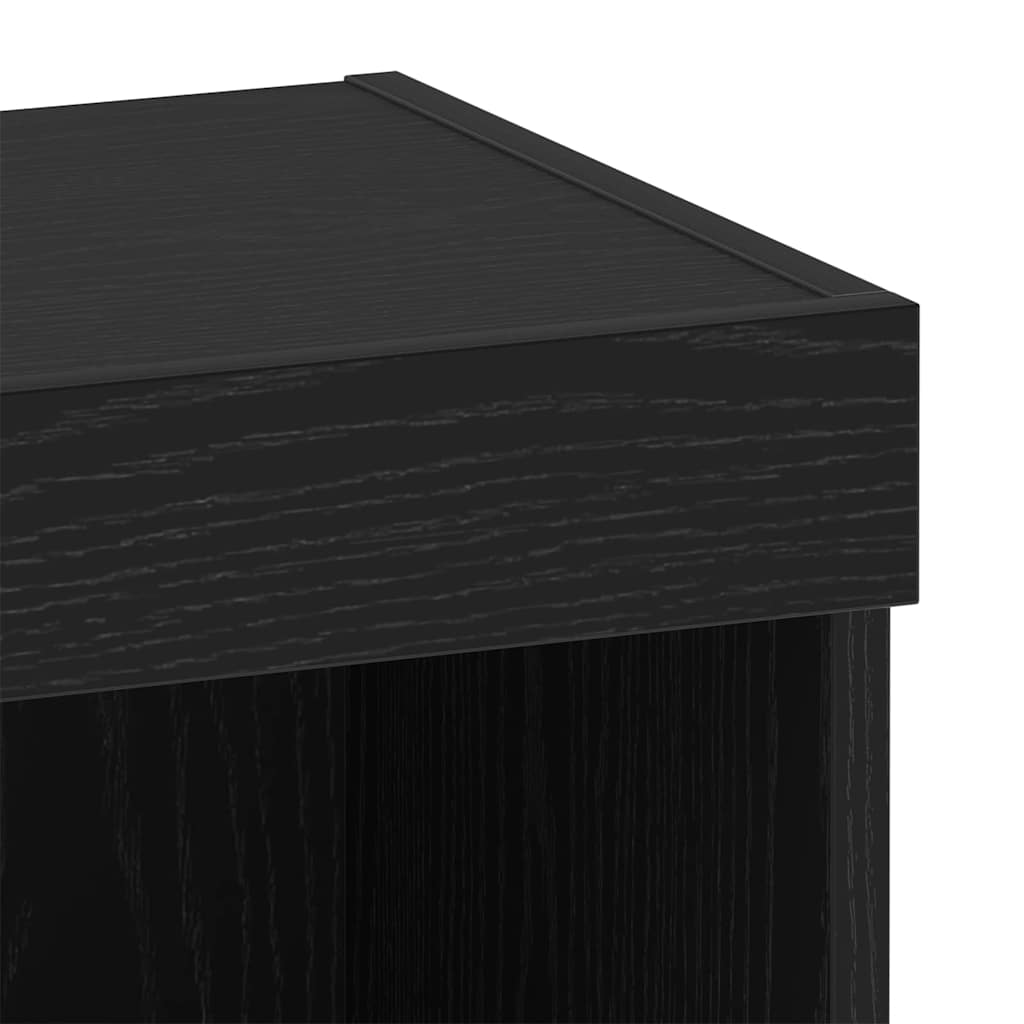 TV Cabinet Set 2 pcs Black Oak 40 x 30 x 30 cm Engineered Wood