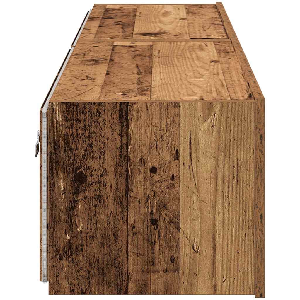TV Wall Cabinet 2 pcs Old Wood 80 x 35 x 31 cm Engineered Wood