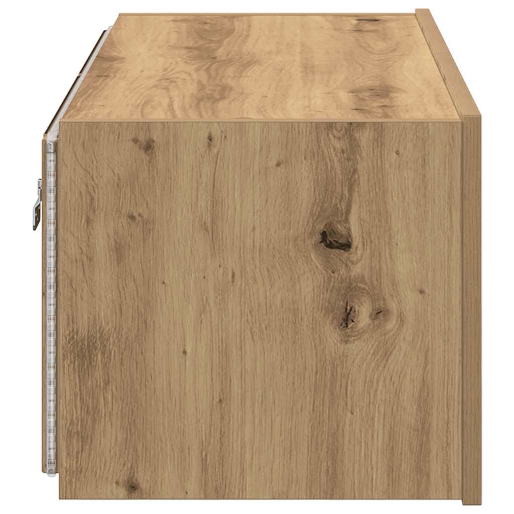 TV Wall Cabinet Artisan Oak 80 x 35 x 31 cm Engineered Wood