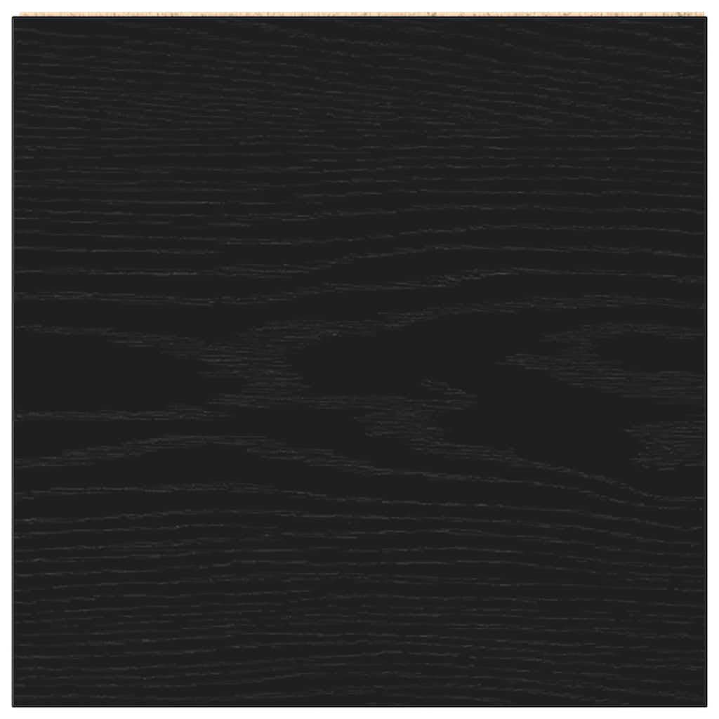 vidaXL Bathroom Cabinet Black Oak 30x30x183.5 cm Engineered Wood