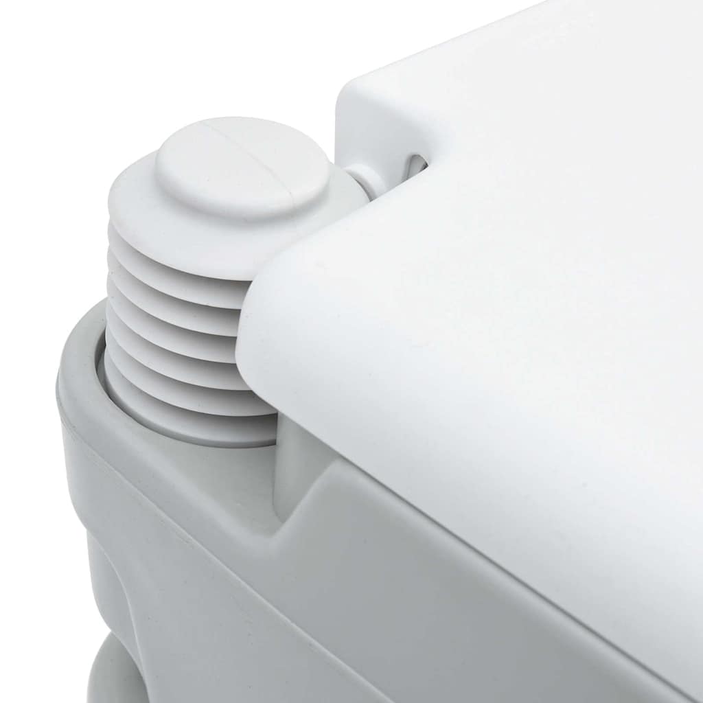 Camping Toilet Grey and White 41.5 x 36.5 x 30 cm Polyethylene