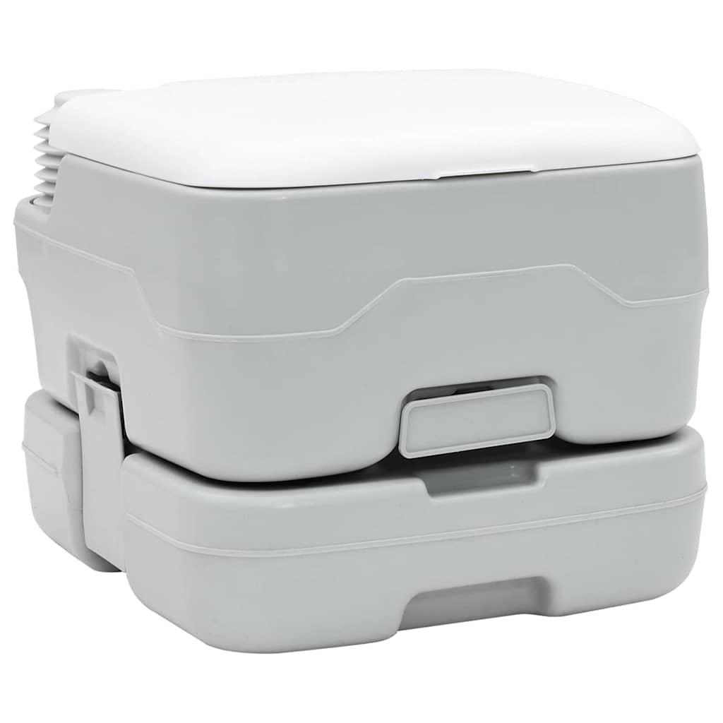 Camping Toilet Grey and White 41.5 x 36.5 x 30 cm Polyethylene