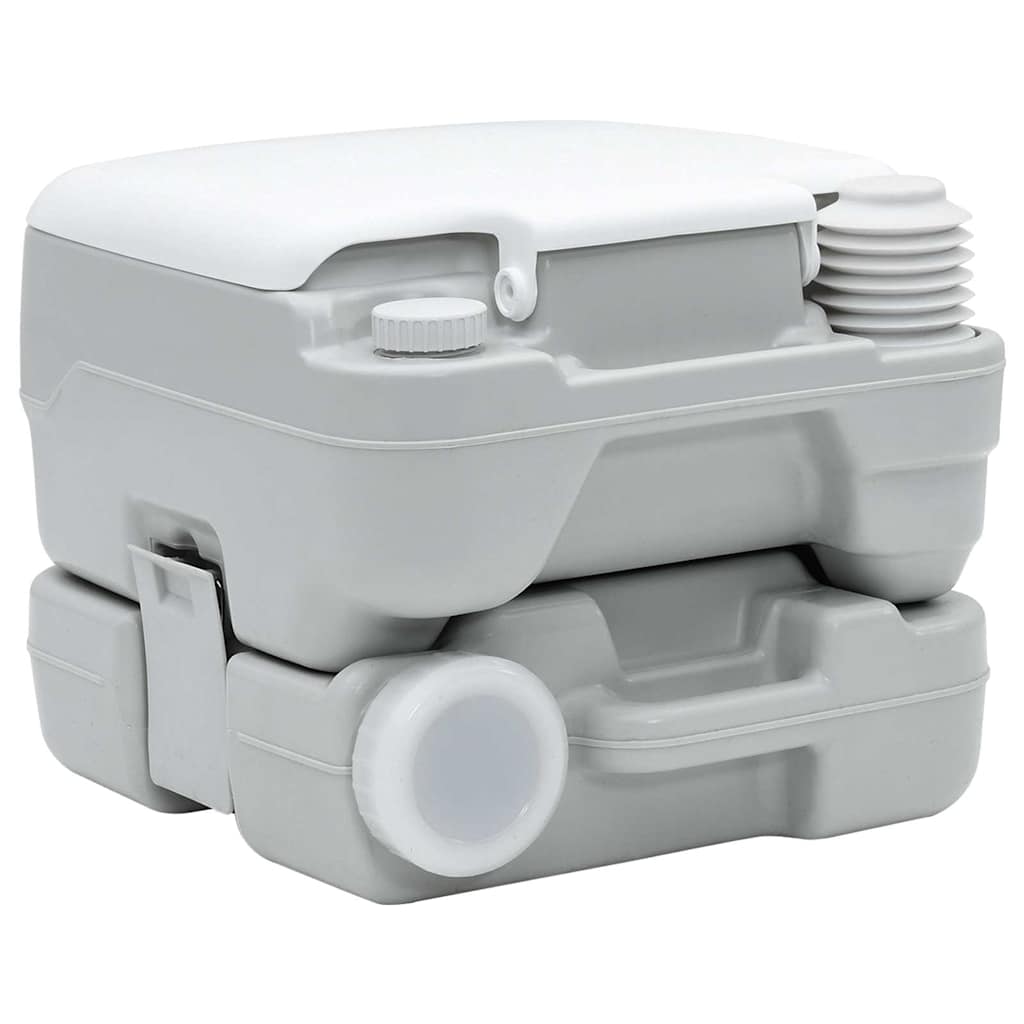 Camping Toilet Grey and White 41.5 x 36.5 x 30 cm Polyethylene