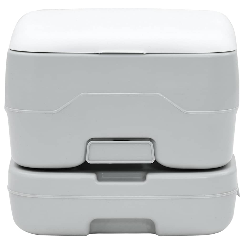Camping Toilet Grey and White 41.5 x 36.5 x 30 cm Polyethylene