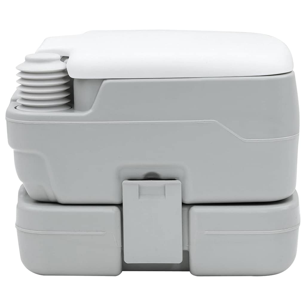 Camping Toilet Grey and White 41.5 x 36.5 x 30 cm Polyethylene