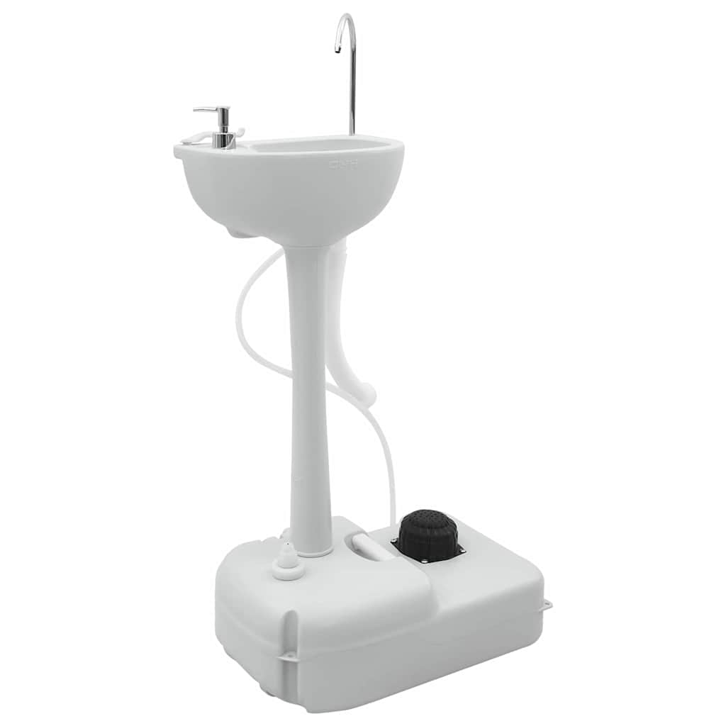 Camping Toilet Set 2 pcs Grey 50.5 x 33 x 103 cm