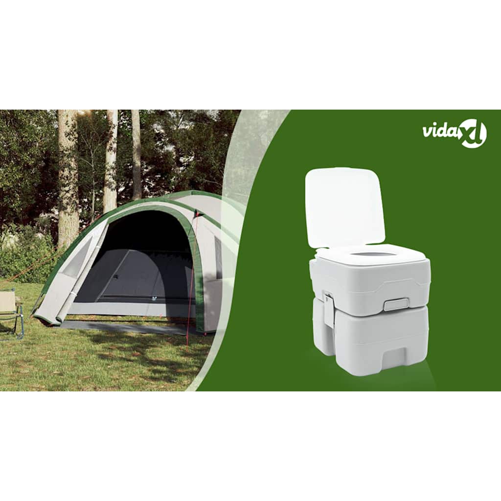 Camping Toilet Grey 41.5 x 36.5 x 42 cm