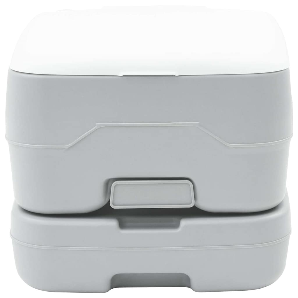 Camping Toilet Grey and White 41.5 x 36.5 x 30 cm Polyethylene