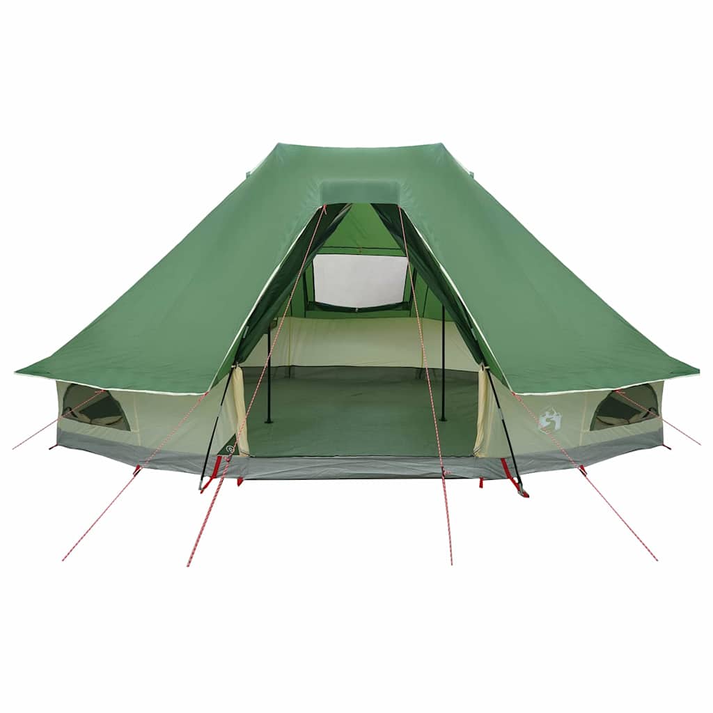 Tipi Tent with Roof Green 466 x 310 x 240 cm Taffeta