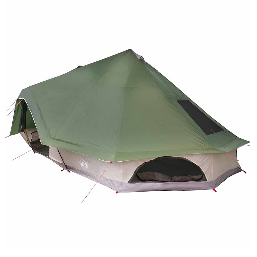 Tipi Tent with Roof Green 680 x 430 x 270 cm Taffeta