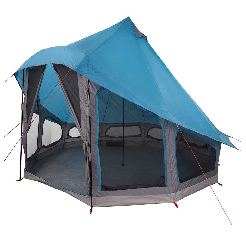 Tipi Tent with Roof Blue 404 x 370 x 270 cm Taffeta