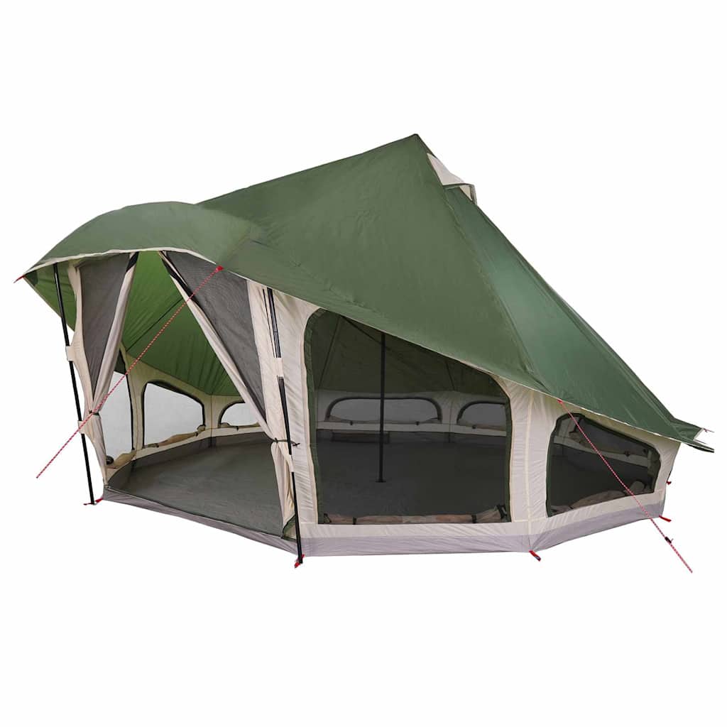 Tipi Tent with Roof Green 508 x 470 x 300 cm Taffeta