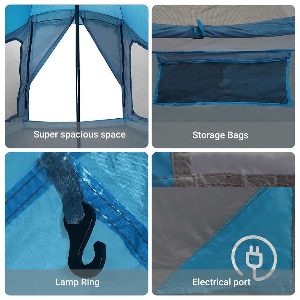 Tipi Tent with Roof Blue 508 x 470 x 300 cm Taffeta