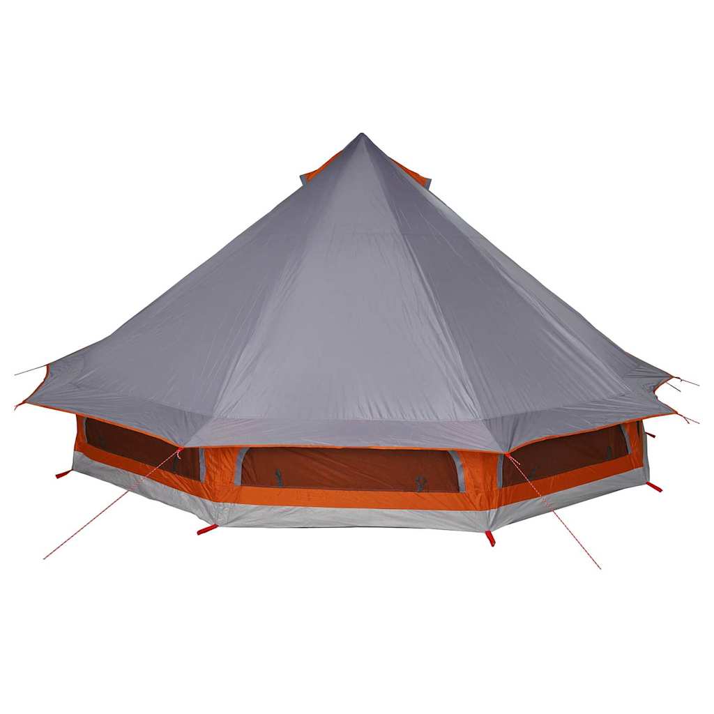 Tipi Tent with Roof Grey and Orange 508 x 470 x 300 cm Taffeta