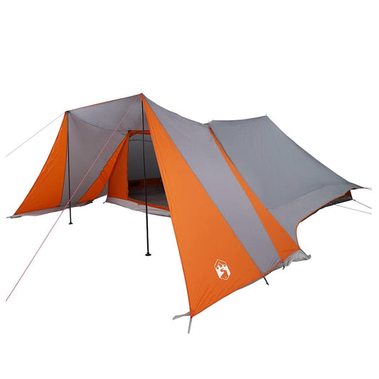 Tipi Tent 12-Person Grey and Orange Taffeta