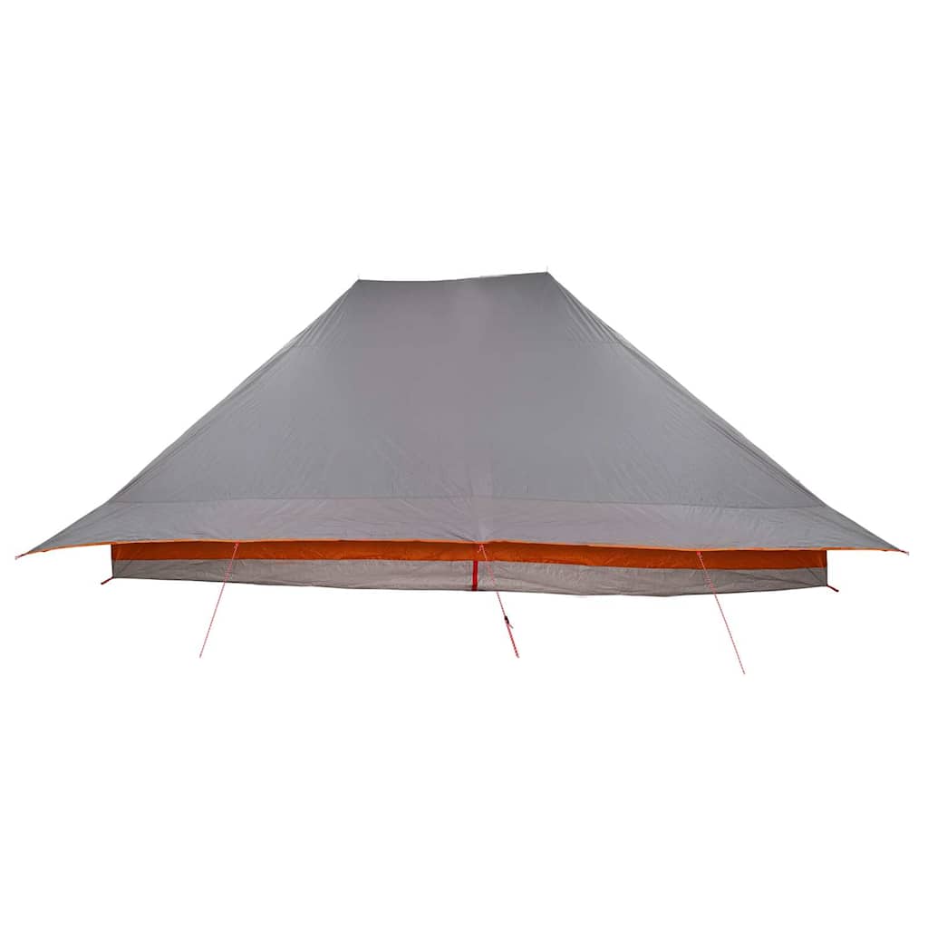 Tipi Tent with Roof Grey and Orange 660 x 456 x 200 cm Taffeta