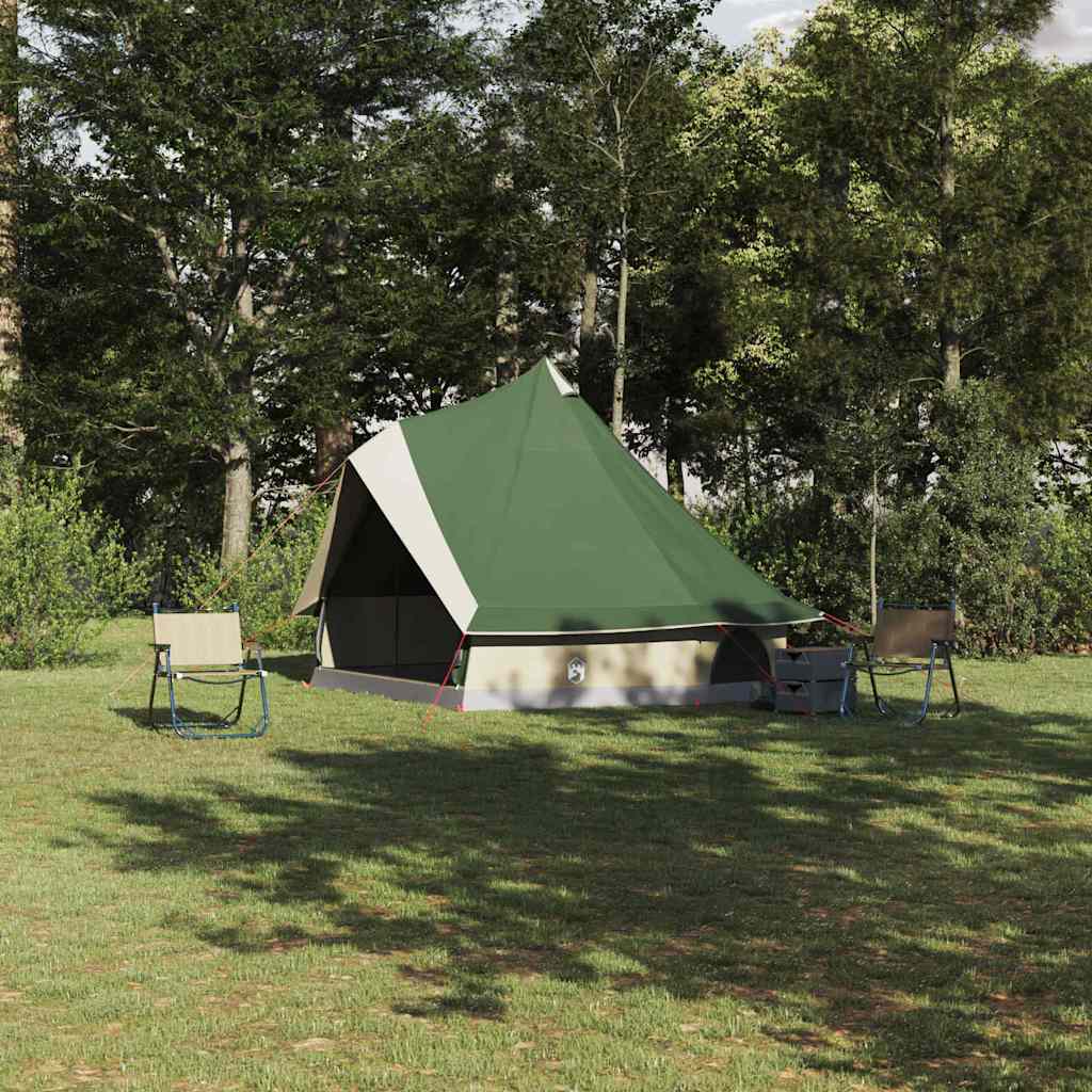 vidaXL Family Tipi Tent Folding Manual Green, Beige 400 x 346 x 250 cm