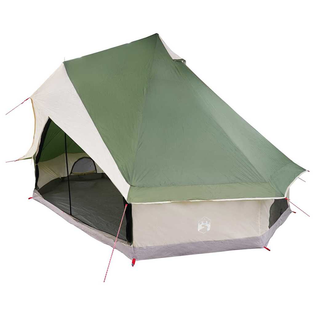 vidaXL Family Tipi Tent Folding Manual Green, Beige 400 x 346 x 250 cm