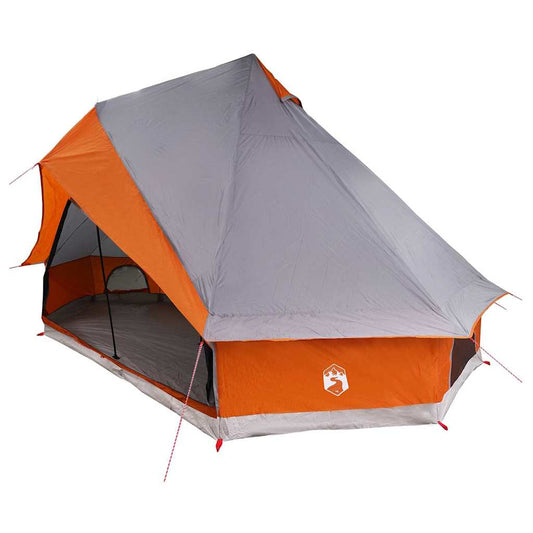 Tipi Tent 8-Person Grey and Orange Taffeta