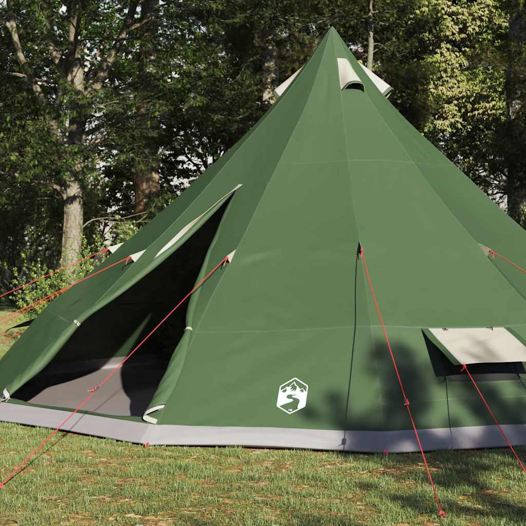 Tipi Tent with Roof Green 560 x 560 x 300 cm Taffeta