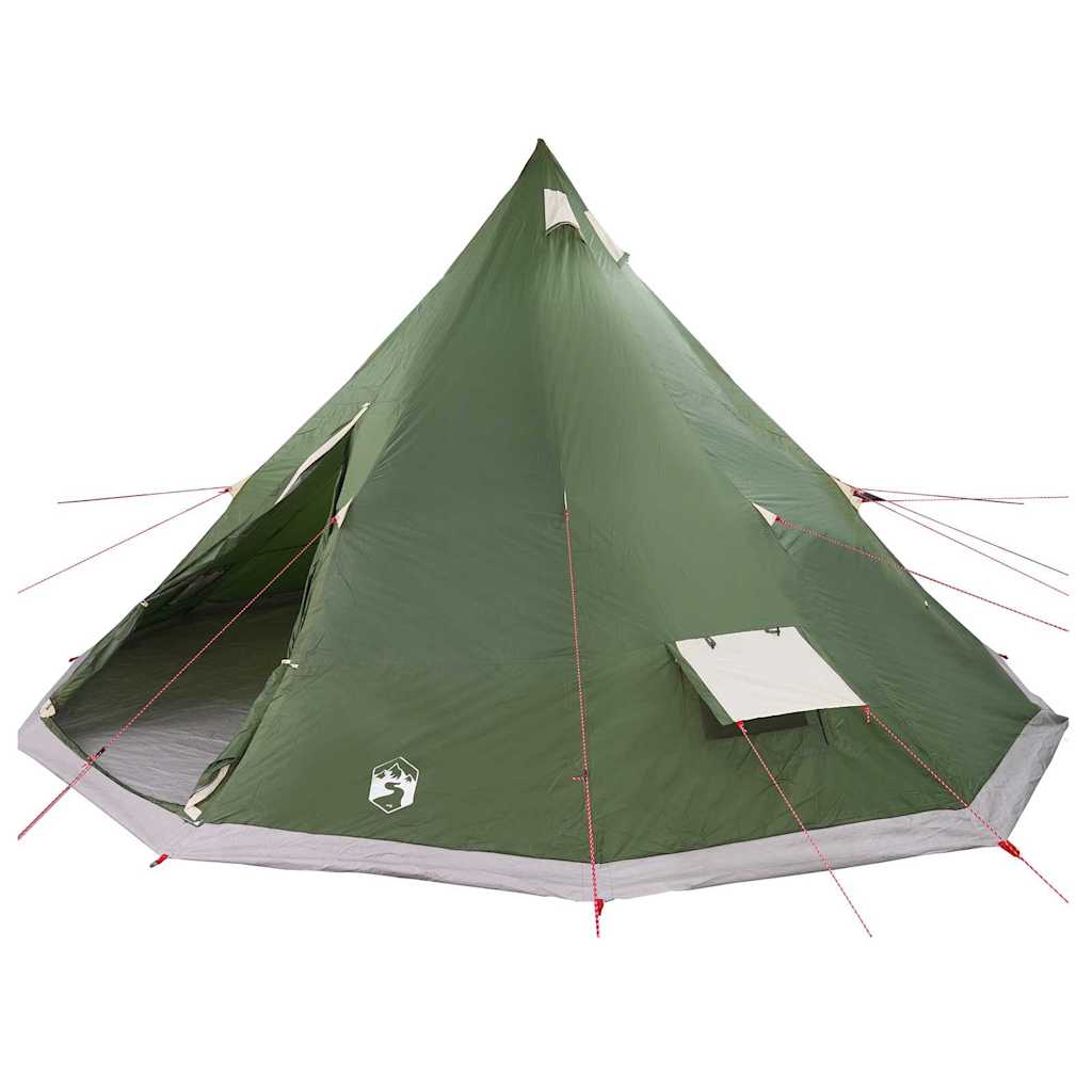 Tipi Tent with Roof Green 560 x 560 x 300 cm Taffeta