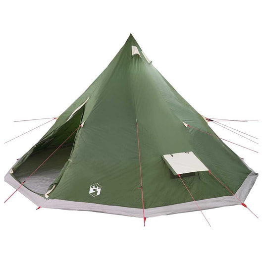 Tipi Tent with Roof Green 560 x 560 x 300 cm Taffeta