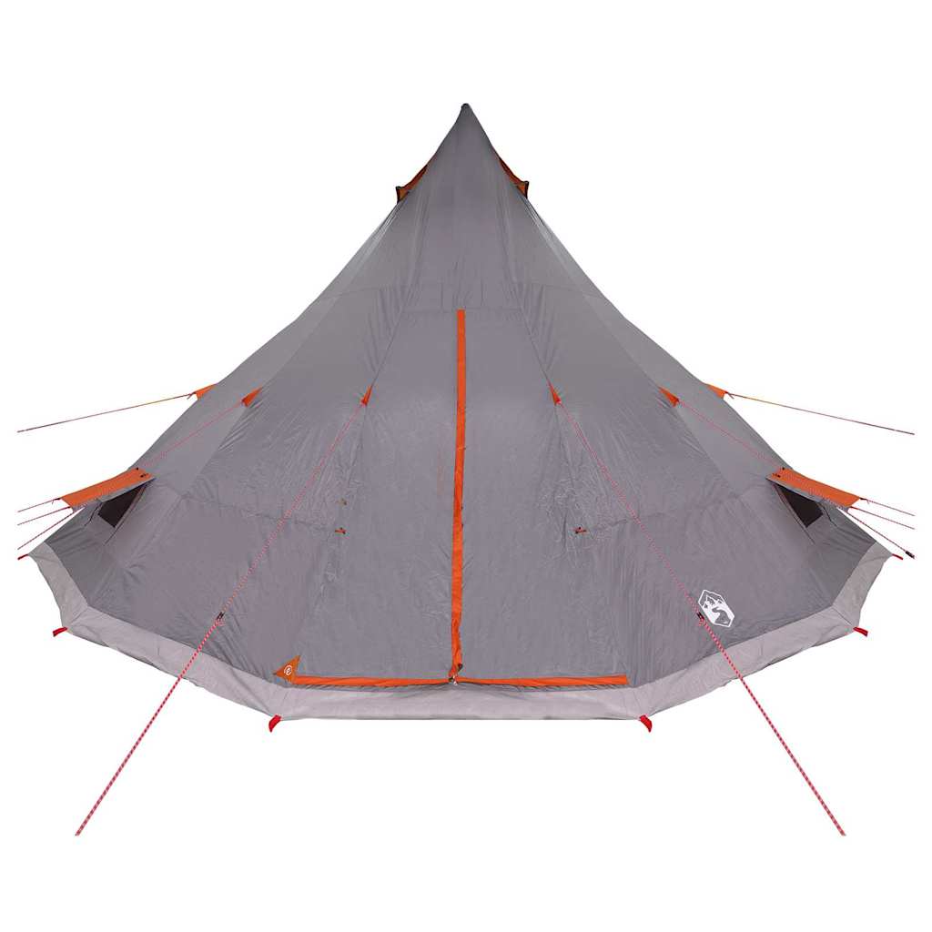 Tipi Tent with Roof Grey and Orange 560 x 560 x 300 cm Taffeta