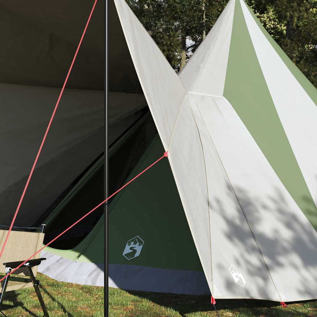 Tipi Tent with Roof Green 510 x 690 x 330 cm Taffeta