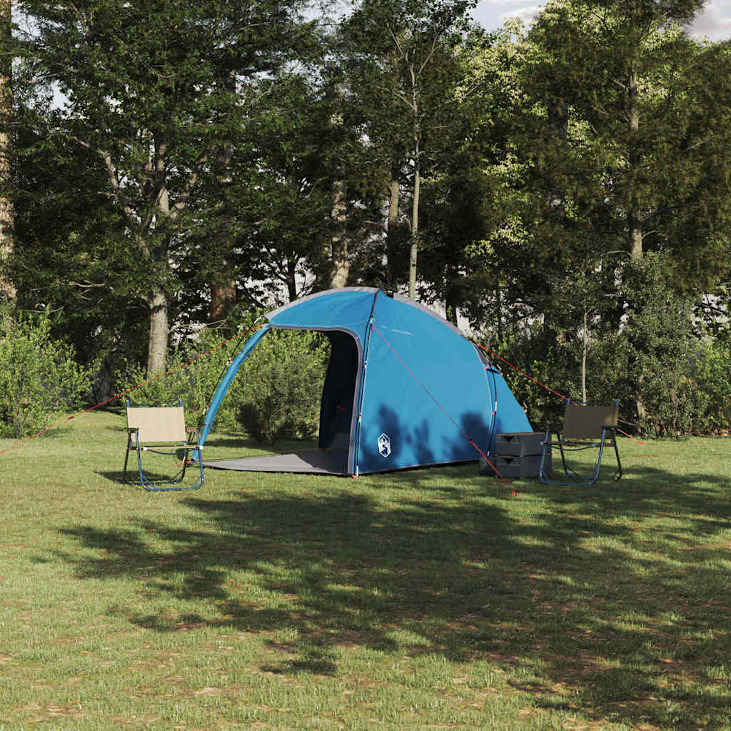 Cabin Tent with Roof Blue 370 x 230 x 185 cm Taffeta