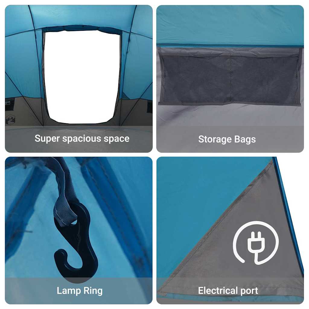 Dome Tent with Roof Blue 475 x 475 x 235 cm Taffeta