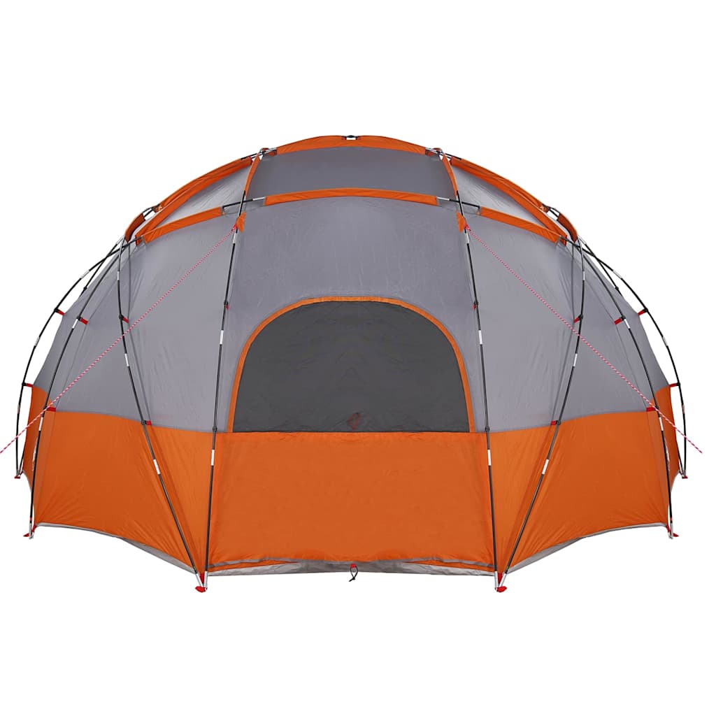 Dome Tent with Roof Grey and Orange 475 x 475 x 235 cm Taffeta