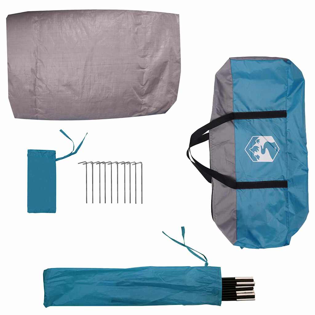 Bike Storage Tent with Roof Blue 256 x 222 x 182 cm Taffeta