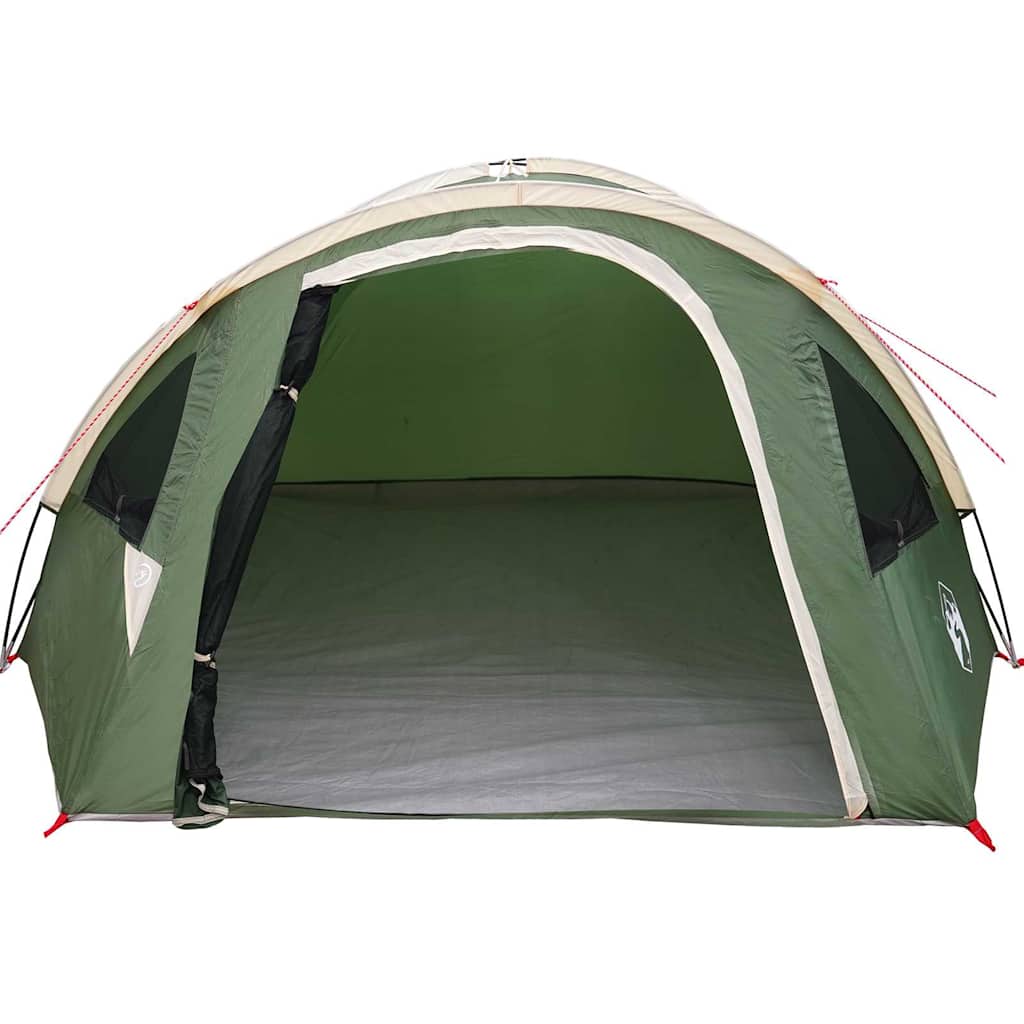 Dome Tent 4-Person 308 x 268 x 130 cm Waterproof Green Taffeta