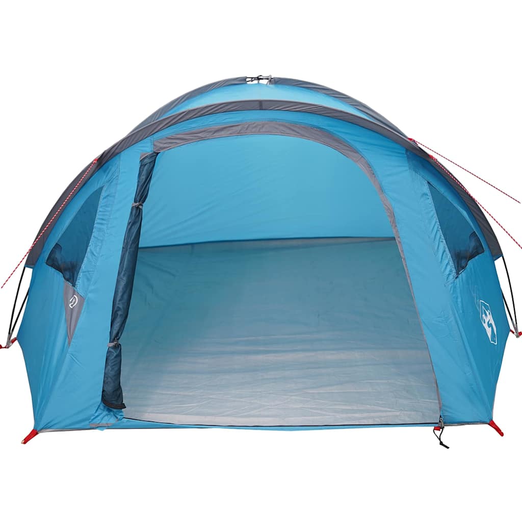 Camping Tent 4-Person 308 x 268 x 130 cm Blue Polyester