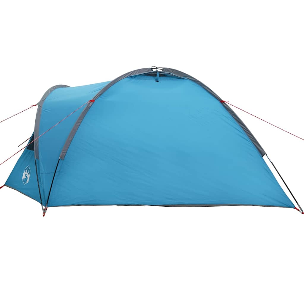 Dome Tent 4-Person 308 x 268 x 130 cm Waterproof Blue Taffeta