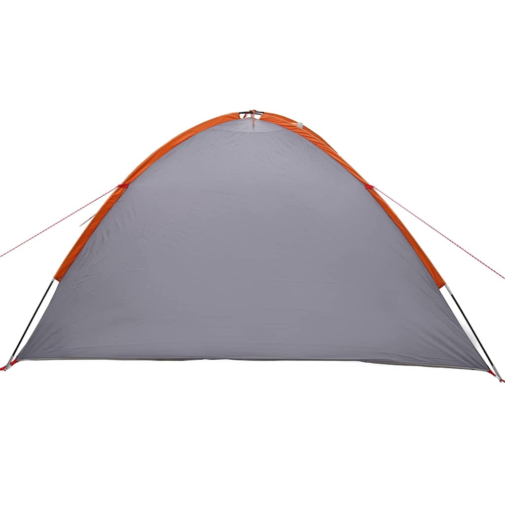 Camping Tent 4-Person 308 x 268 x 130 cm Grey and orange