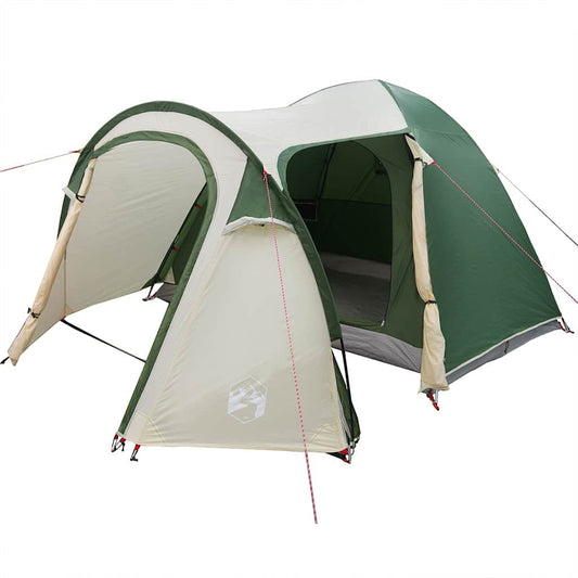 Dome Tent 6-Person Green Taffeta Waterproof