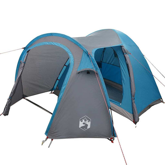 Dome Tent 6-Person Blue Taffeta Waterproof