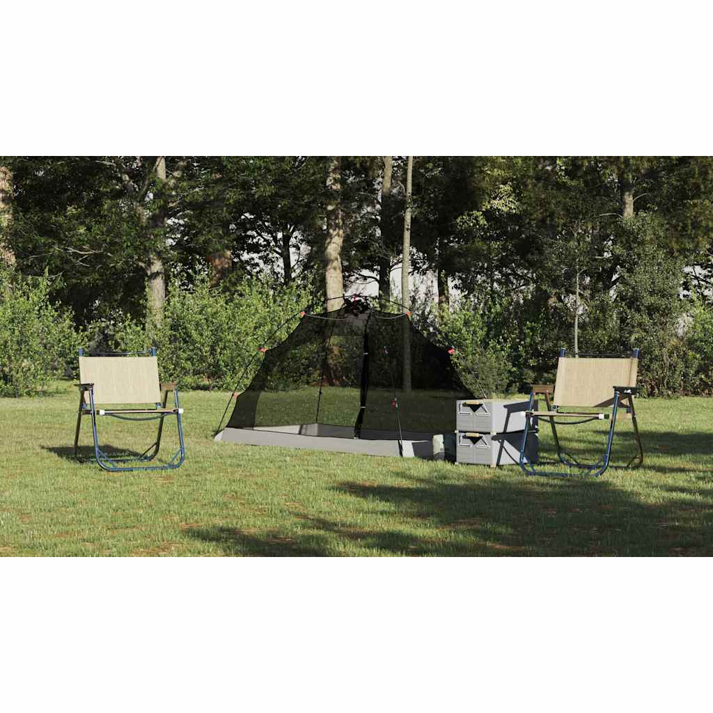 Tent with Roof with Storage Grey and Black 236 x 108 x 120 cm