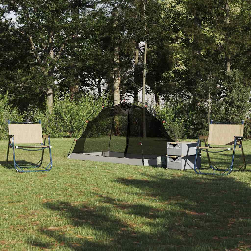 Tent with Roof with Storage Grey and Black 236 x 108 x 120 cm