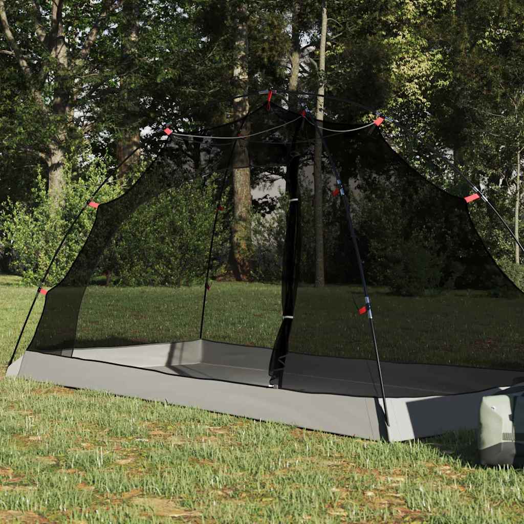 Tent with Roof with Storage Grey and Black 236 x 150 x 136 cm