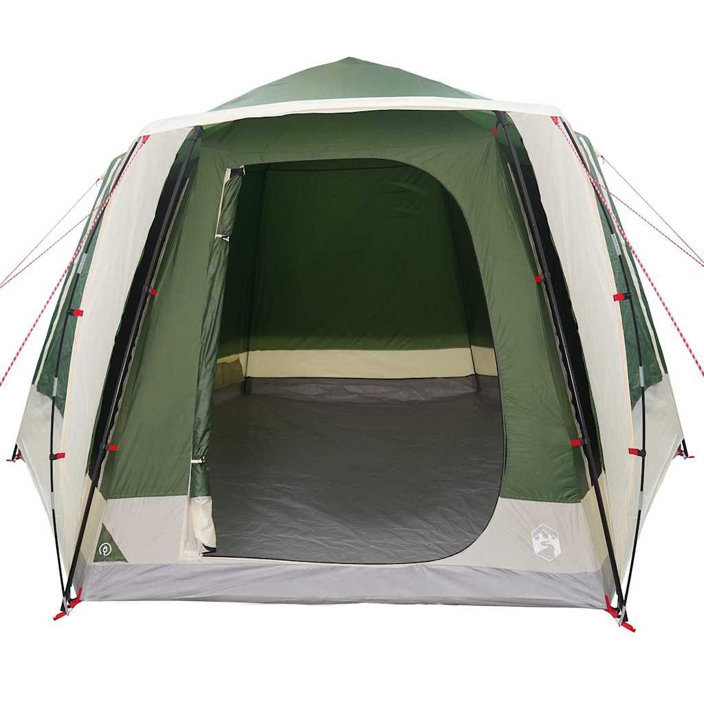 Camping Tent Cabin with Roof Green 420 x 420 x 227 cm Polyester